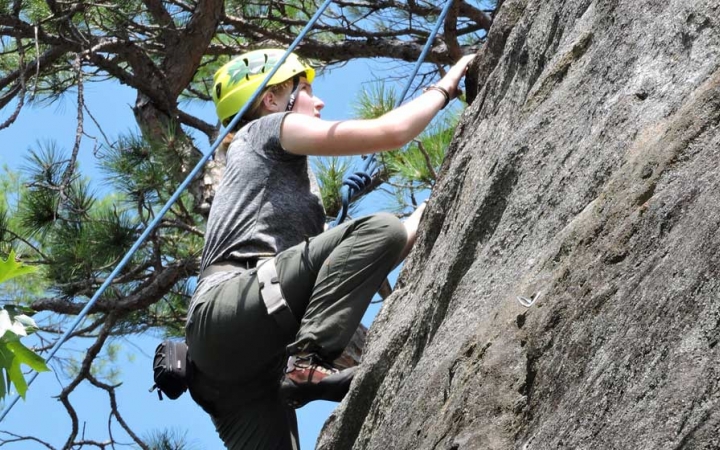 rock climbing trip for adults in maine